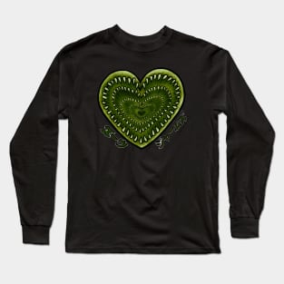 Green heart Long Sleeve T-Shirt